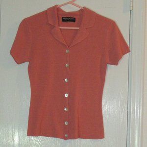 Short Sleeve Cardign Sweater Medium